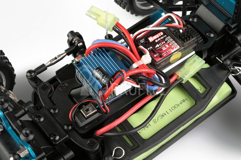 Himoto Truggy 1/16 RTR 2,4GHz Brushless - červená