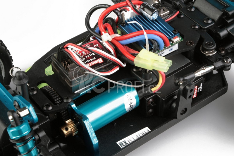 Himoto Truggy 1/16 RTR 2,4GHz Brushless - červená