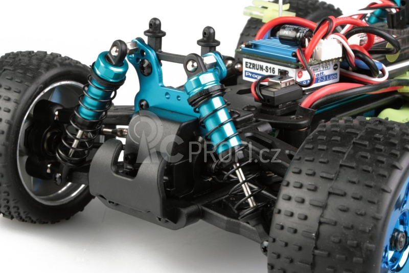 Himoto Truggy 1/16 RTR 2,4GHz Brushless - červená