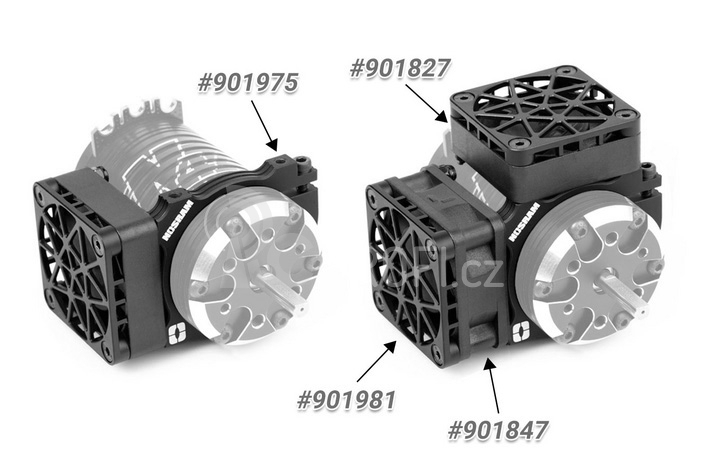 Hliníková ochránná mřížka 40mm větráčku včetně montážního materiálu