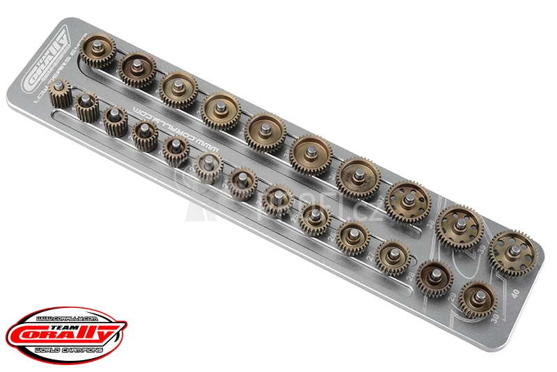 Hliníkový držák pastorků 68DP/3,17mm hřídel (pro třiadvacet pastorků)