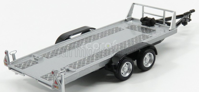 Hongwell Accessories Carrello Trasporto Auto 2-assi - Car Transporter Trailer 1:43 Stříbrná Černá