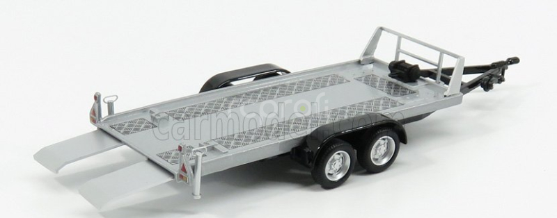 Hongwell Accessories Carrello Trasporto Auto 2-assi - Car Transporter Trailer 1:43 Stříbrná Černá