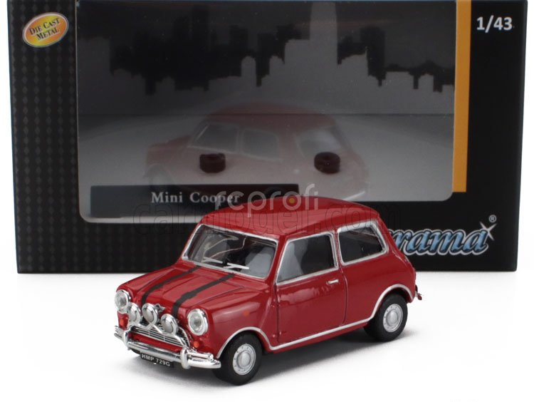 Hongwell Austin Set 3x Mini Cooper S 1275 Mki 1967 - The Italian Job 1:43 Červená Bílá Modrá
