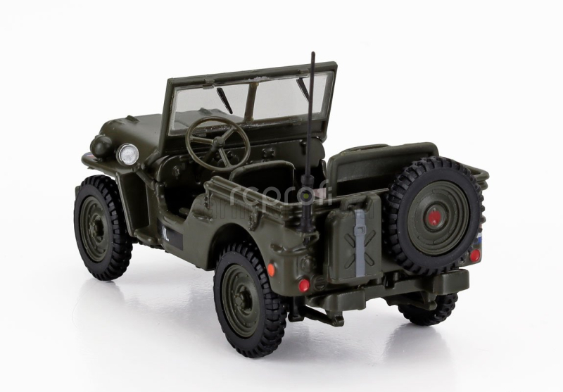 Hongwell Jeep Willys Necaf 1/4 Nl Army Open 1942 1:43 Vojenská Zelená