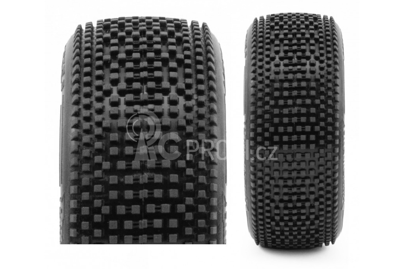 HOT DICE V2 BUGGY C1 (SUPER SOFT) nalepené gumy, černé disky, 2 ks.