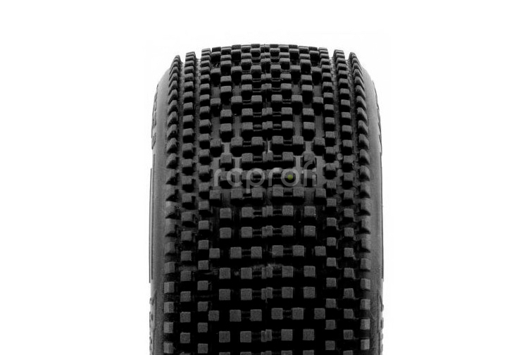 HOT DICES V2 BUGGY S2 (SOFT) nalepené pneumatiky, bílé disky, 2 ks.