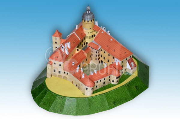 Hrad Grabštejn - papírový model 1:250