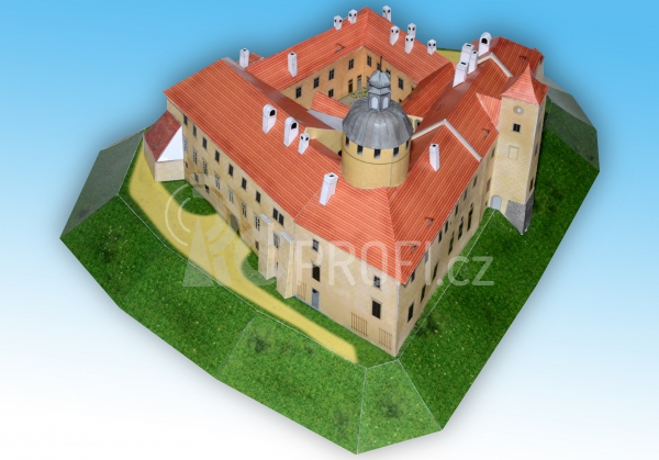 Hrad Grabštejn - papírový model 1:250