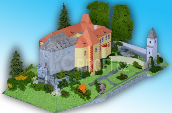 Hrad Kámen u Pacova - papírový model 1:250