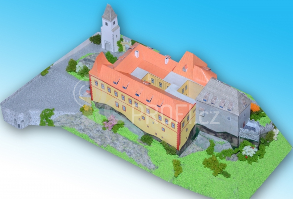 Hrad Kámen u Pacova - papírový model 1:250