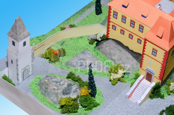 Hrad Kámen u Pacova - papírový model 1:250