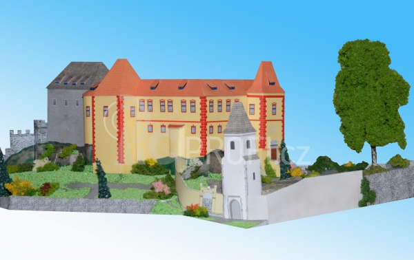 Hrad Kámen u Pacova - papírový model 1:250