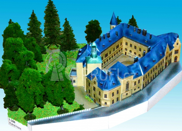 Hrad Vlašský Dvůr Kutná Hora - papírový model 1:350
