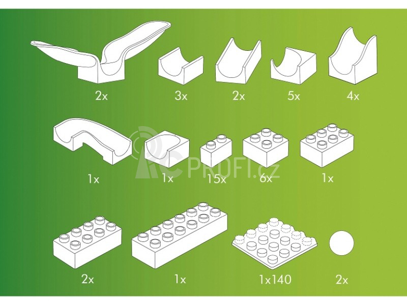 HUBELINO Kuličková dráha - Houpačka 46 kostek