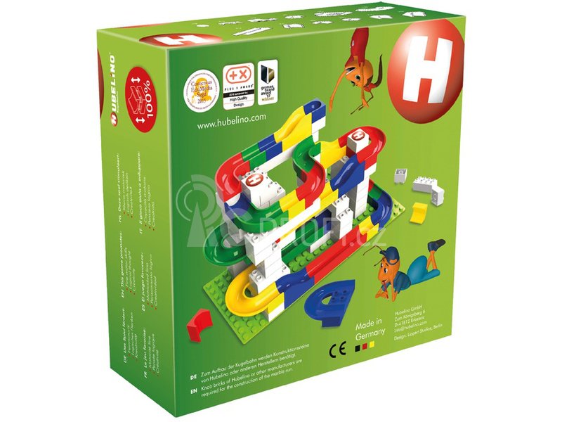 HUBELINO Kuličková dráha - set bez kostek 55ks