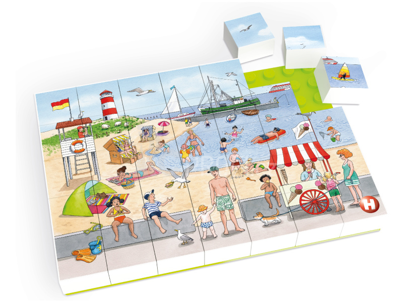 HUBELINO Puzzle - Dovolená na pláži