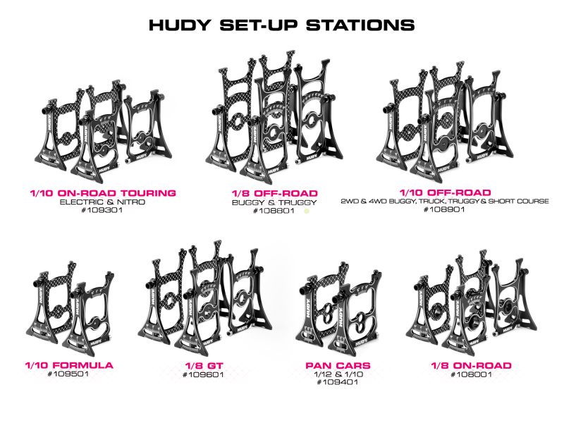 HUDY Set-up sada pro 1:8 off-road a truggy