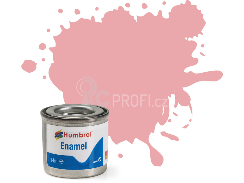 Humbrol emailová barva #57 pastelová růžová matná 14ml