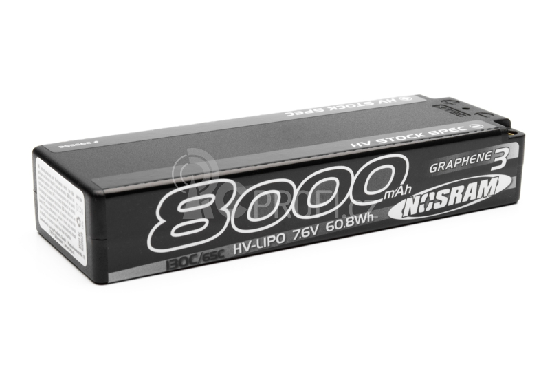 HV Stock Spec GRAPHENE-3 8000mAh Hardcase Akku - 7.6V LiPo - 130C/65C
