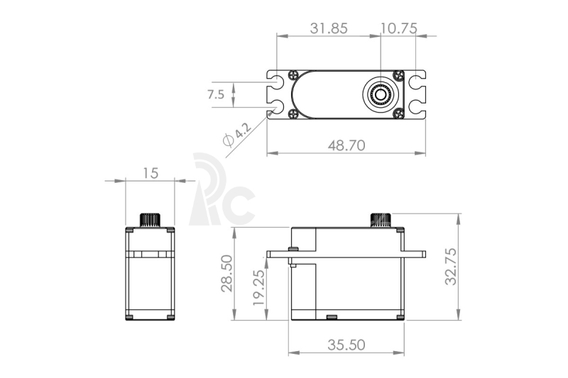 HV747 (0.13s/60°, 15.0kg.cm)