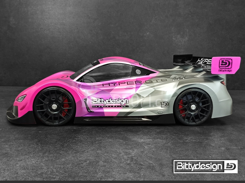 'HYPER-GT8' 1/8 GT čirá karoserie 325mm