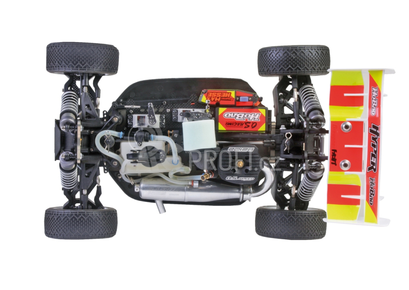 Hyper VS Pro Nitro Buggy podvozek z 80% smontovaný bez RC vybavení a motoru