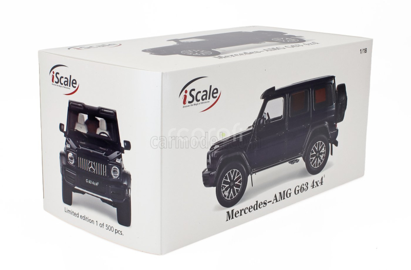 I-scale Mercedes benz G-class G63 Amg V8 Biturbo 4x4 (w463) 2022 1:18 Tmavě Modrá