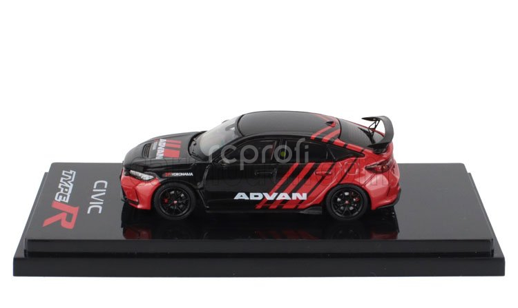 Ignition-model Honda Civic Type-r (fl5) Advan 2020 1:64 Černá Červená