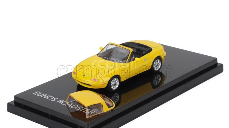 Ignition-model Mazda Eunos (mx5) Na6c Spider Roadster 1989 1:64 Žlutá