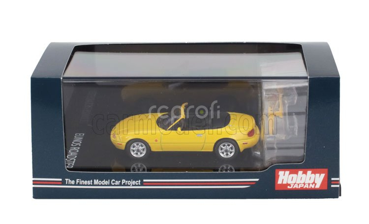 Ignition-model Mazda Eunos (mx5) Na6c Spider Roadster 1989 1:64 Žlutá
