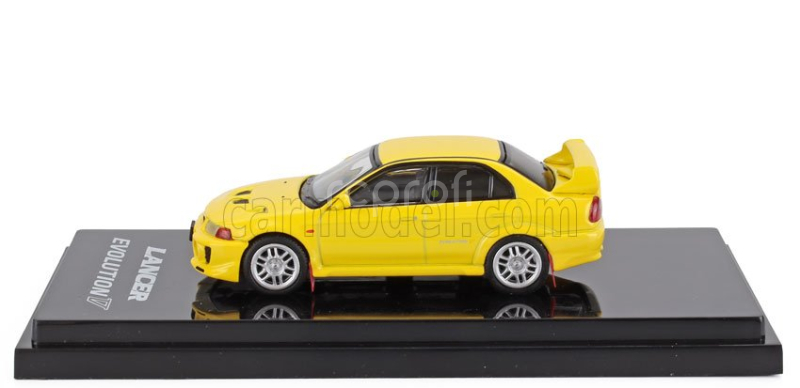 Ignition-model Mitsubishi Lancer Evo V Gsr With Mud Flap 1998 1:64 Žlutá