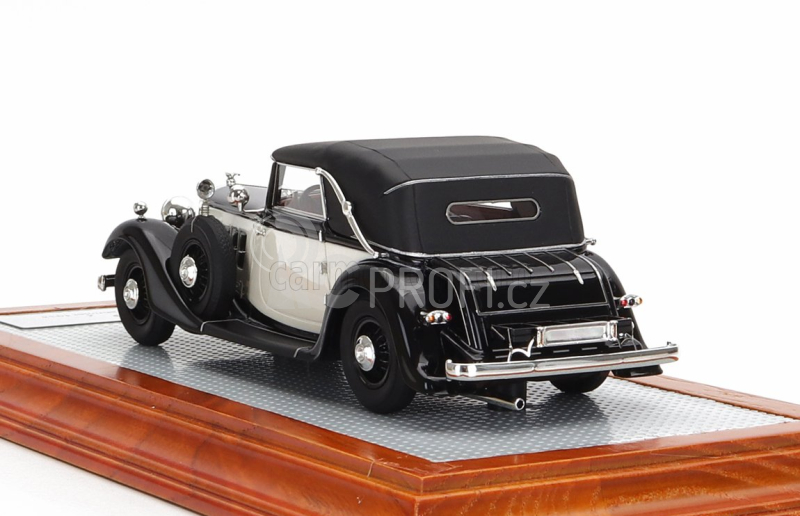 Ilario-model Horch 780 Sport Cabriolet Closed 1933 1:43 Bílá Černá