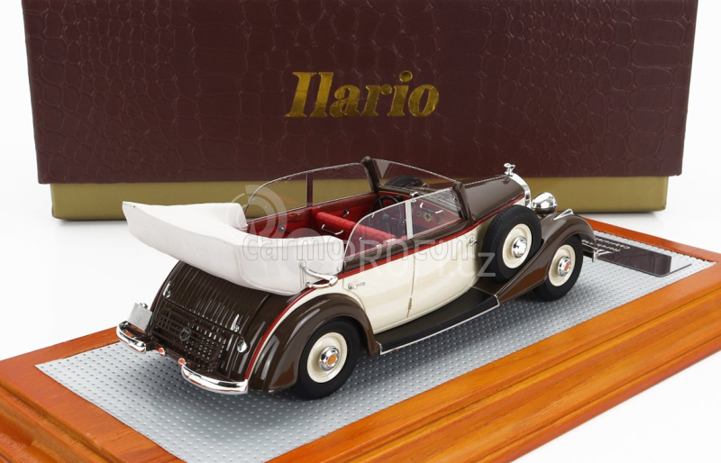 Ilario-model Horch 830 Bl Cabriolet Closed 1936 1:43 Hnědá Béžová