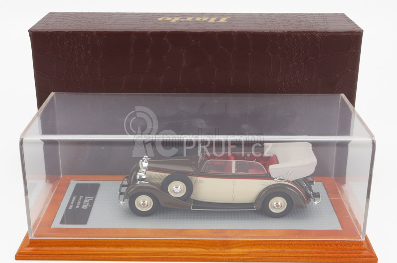 Ilario-model Horch 830 Bl Cabriolet Closed 1936 1:43 Hnědá Béžová