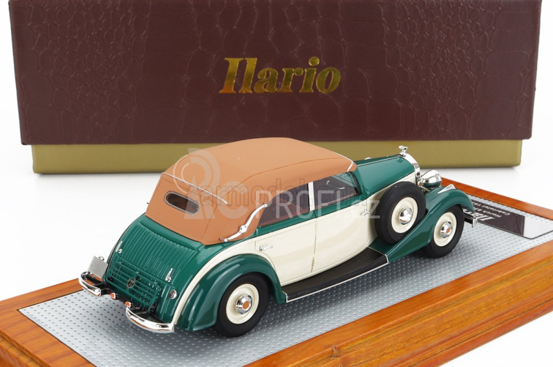 Ilario-model Horch 830 Bl Cabriolet Closed 1936 1:43 Zelená Béžová Hnědá