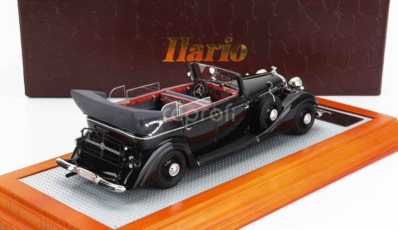 Ilario-model Horch 951a Pullman Original Car Cabriolet Open 1937 1:43 Black