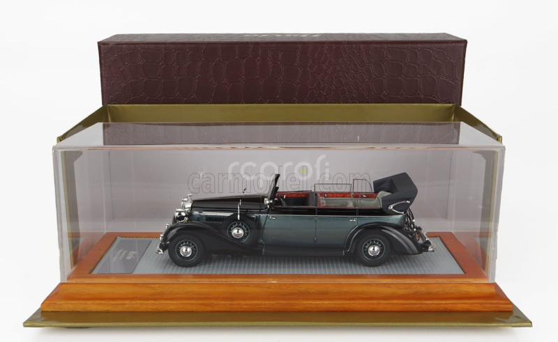 Ilario-model Horch 951a Pullman Original Car Cabriolet Open 1938 1:43 Černá Zelená Met