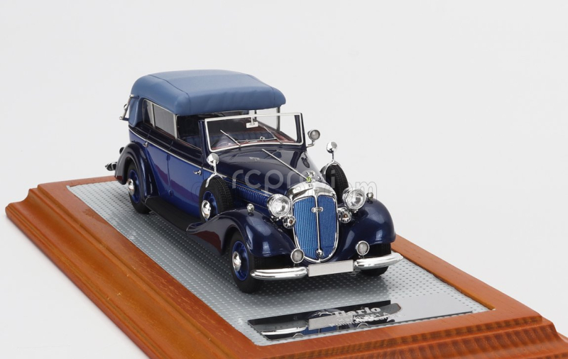 Ilario-model Horch 951a Pullman Original Car Semiconvertible Cabriolet Closed 1937 1:43 2 Tóny Modré
