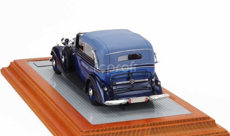 Ilario-model Horch 951a Pullman Original Car Semiconvertible Cabriolet Closed 1937 1:43 2 Tóny Modré