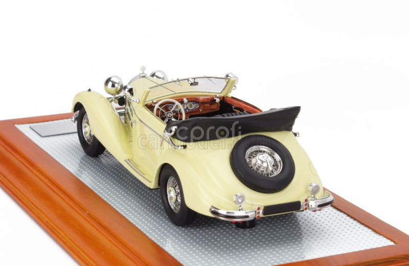 Ilario-model Mercedes benz 540k Sn154084 Sindelfingen Cabriolet A Open 1936 1:43 Žlutá