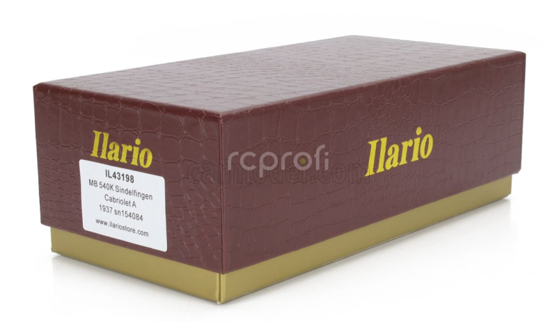 Ilario-model Mercedes benz 540k Sn154084 Sindelfingen Cabriolet A Open 1936 1:43 Žlutá