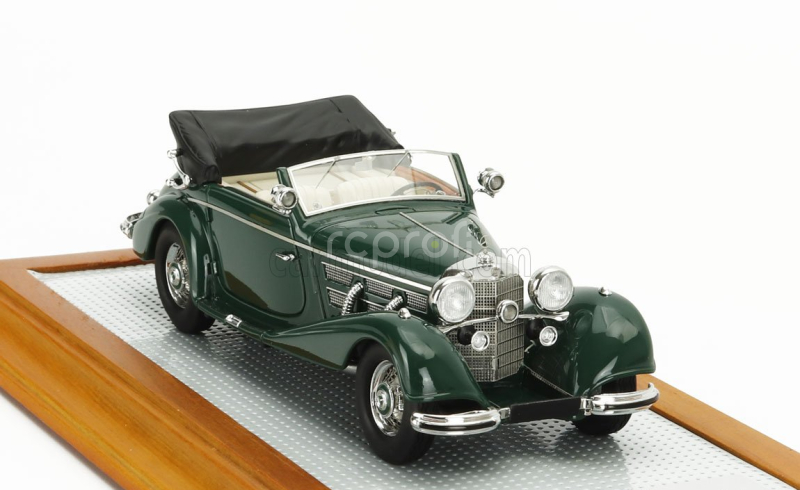 Ilario-model Mercedes benz 540k Sn154156 Sindelfingen Cabriolet A Open 1936 1:43 Zelená Černá
