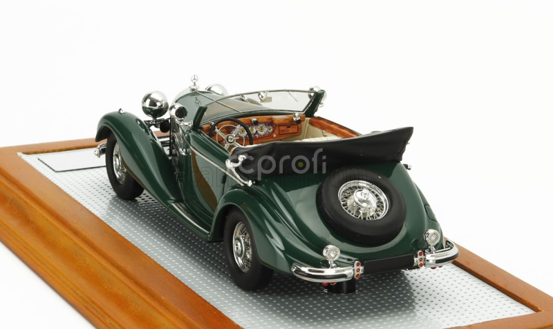 Ilario-model Mercedes benz 540k Sn154156 Sindelfingen Cabriolet A Open 1936 1:43 Zelená Černá