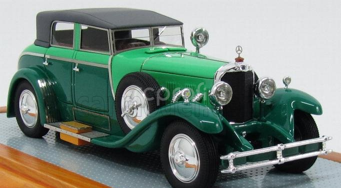 Ilario-model Mercedes benz 630k Torpedo Cabriolet Transformable Closed 1926 1:43 2 Tóny Zelené
