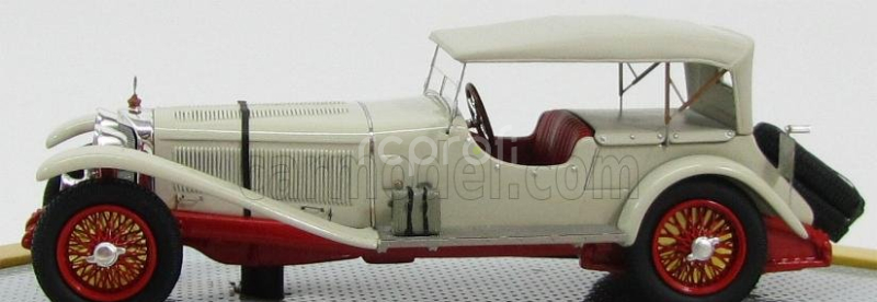 Ilario-model Mercedes benz Mb 680s Sport/4 Cabriolet Closed Sindelfingen 1927 1:43 Bílá Červená