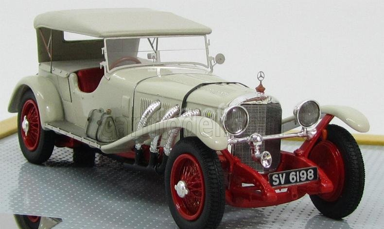 Ilario-model Mercedes benz Mb 680s Sport/4 Cabriolet Closed Sindelfingen 1927 1:43 Bílá Červená