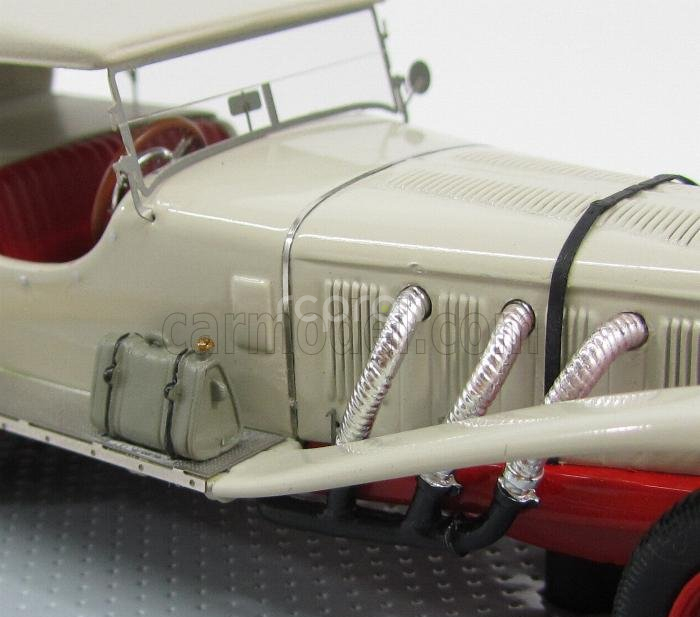 Ilario-model Mercedes benz Mb 680s Sport/4 Cabriolet Closed Sindelfingen 1927 1:43 Bílá Červená