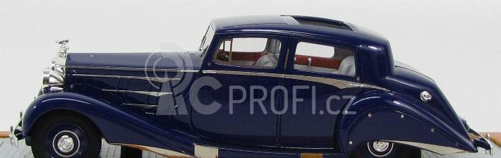 Ilario-model Rolls royce Piii 3bt85 Sedanca De Ville Hooper Open Roof 1937 1:43 Blue