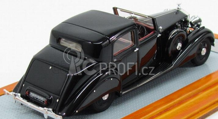 Ilario-model Rolls royce Piii 3cp130 Sedanca De Ville Hooper Semiconvertible 1937 1:43 Black